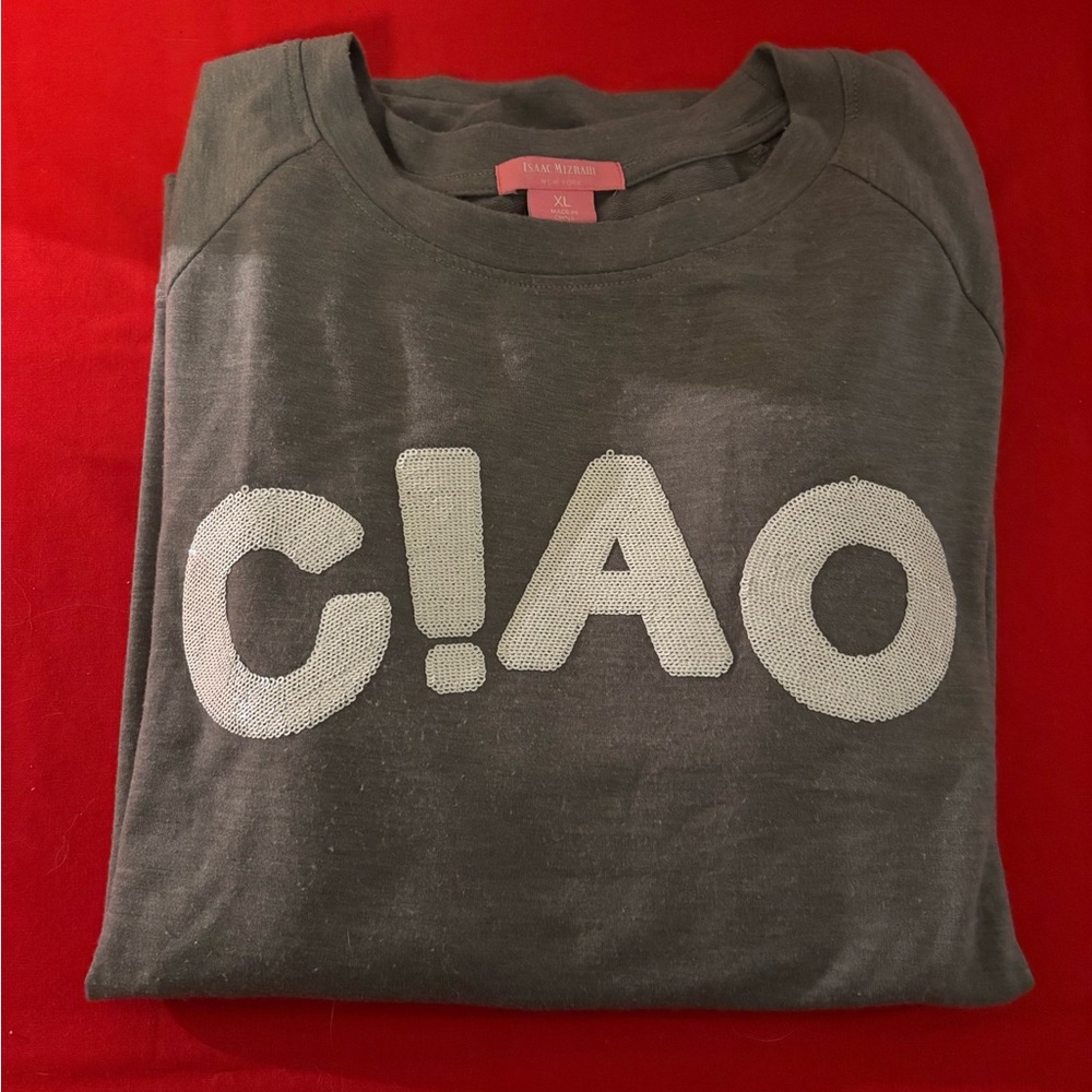 Isaac Mizrahi Charcoal Sweatshirt